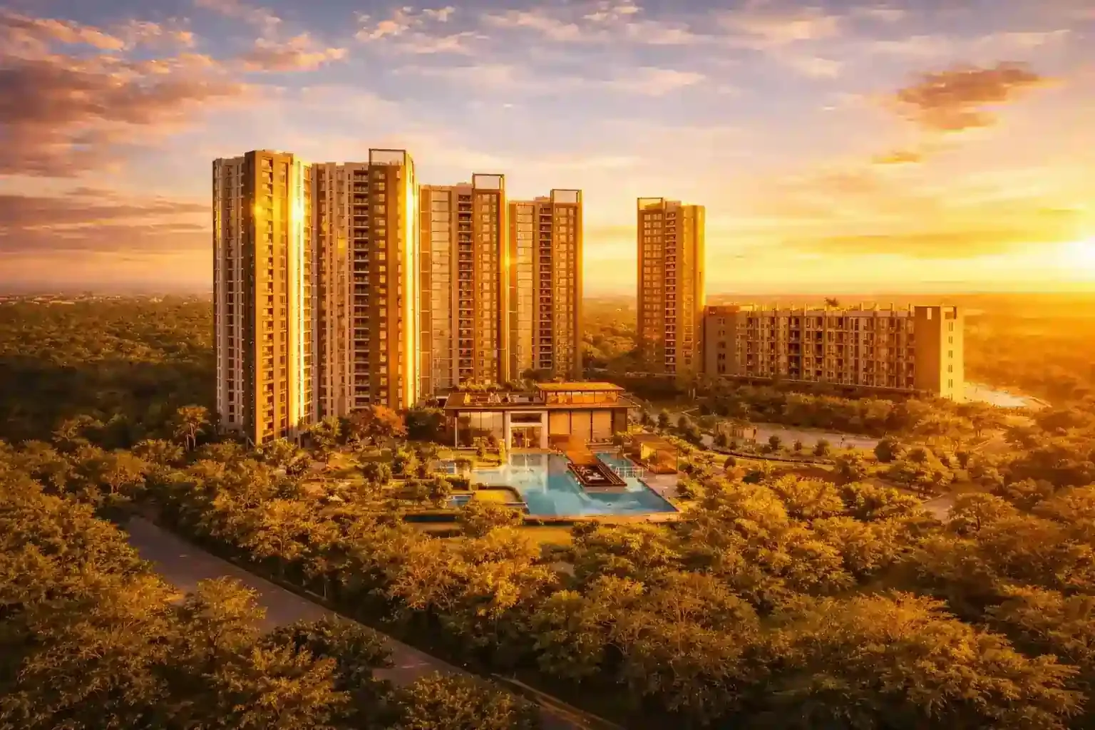 Birla Evara — aerial view