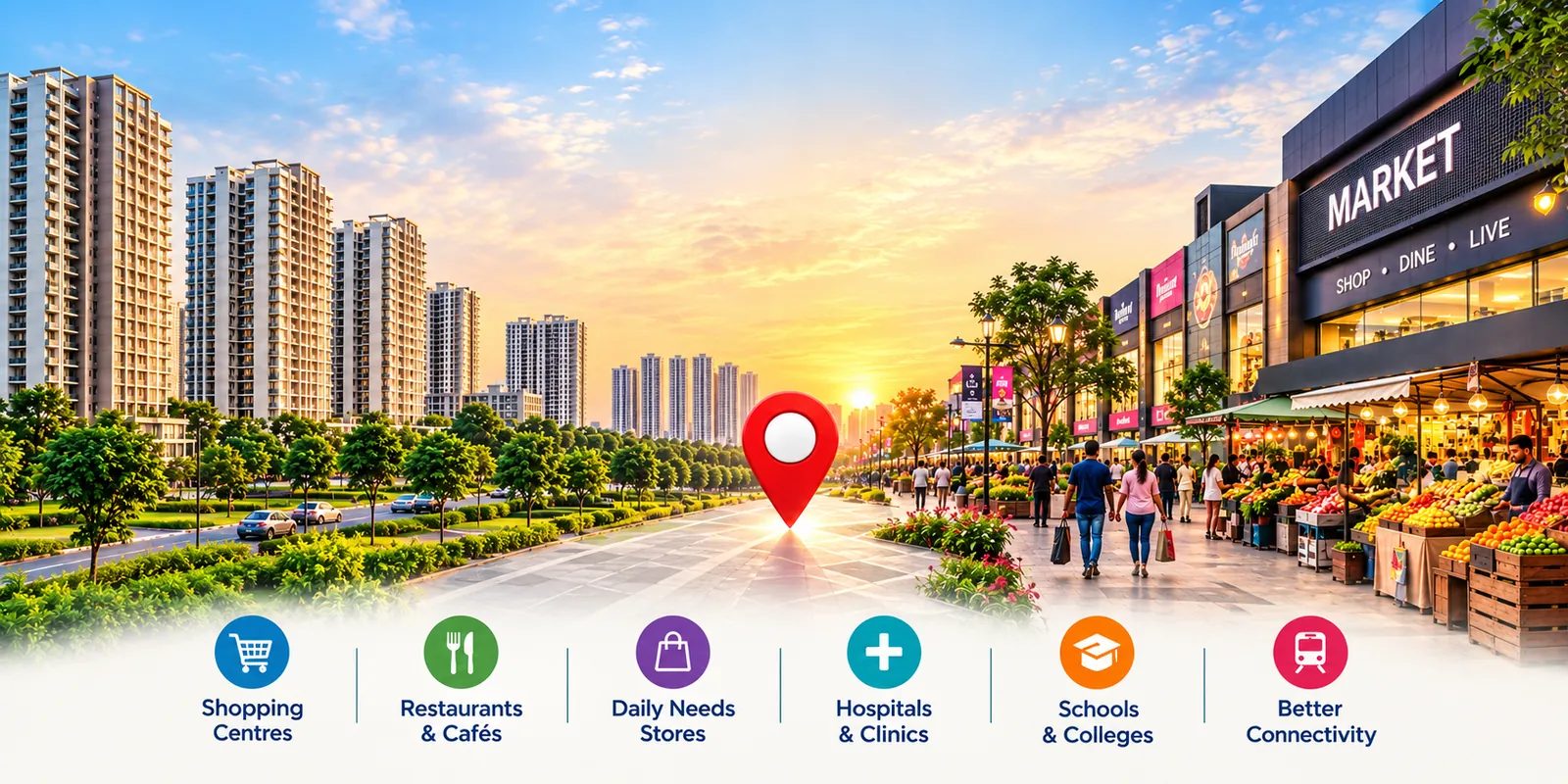 Greater Noida West residential skyline