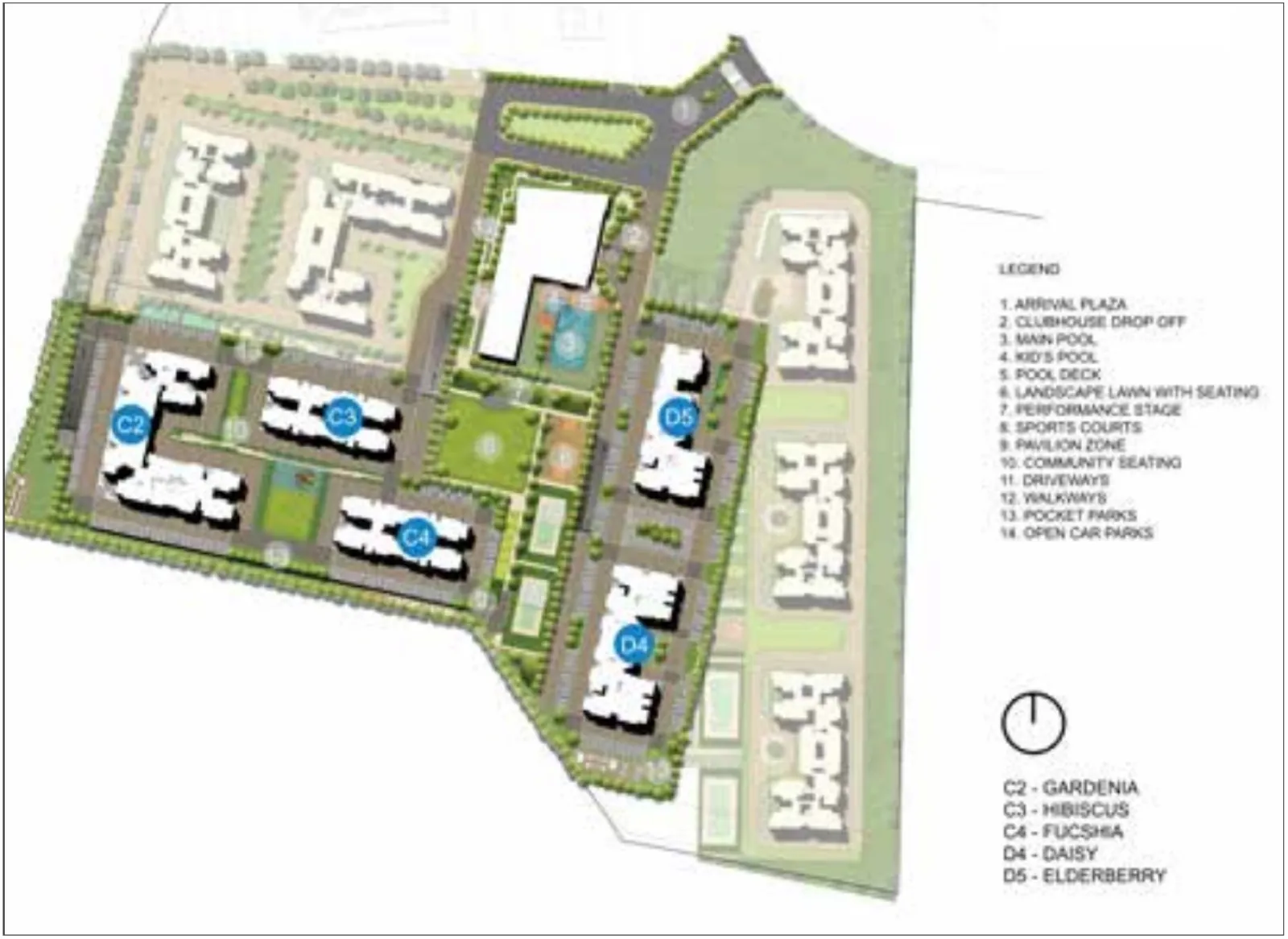 Embassy Edge Phase 1 master plan (blurred preview)