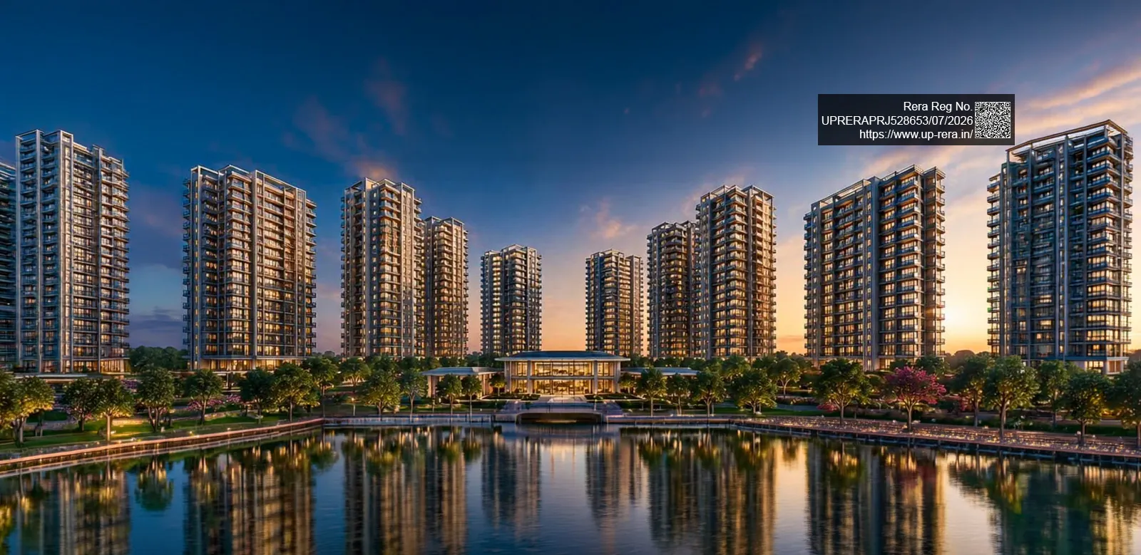 ACE ARTE Noida – aerial view of the plotted development