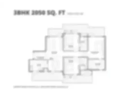 M3M The Cullinan 4 BHK + Servant floor plan